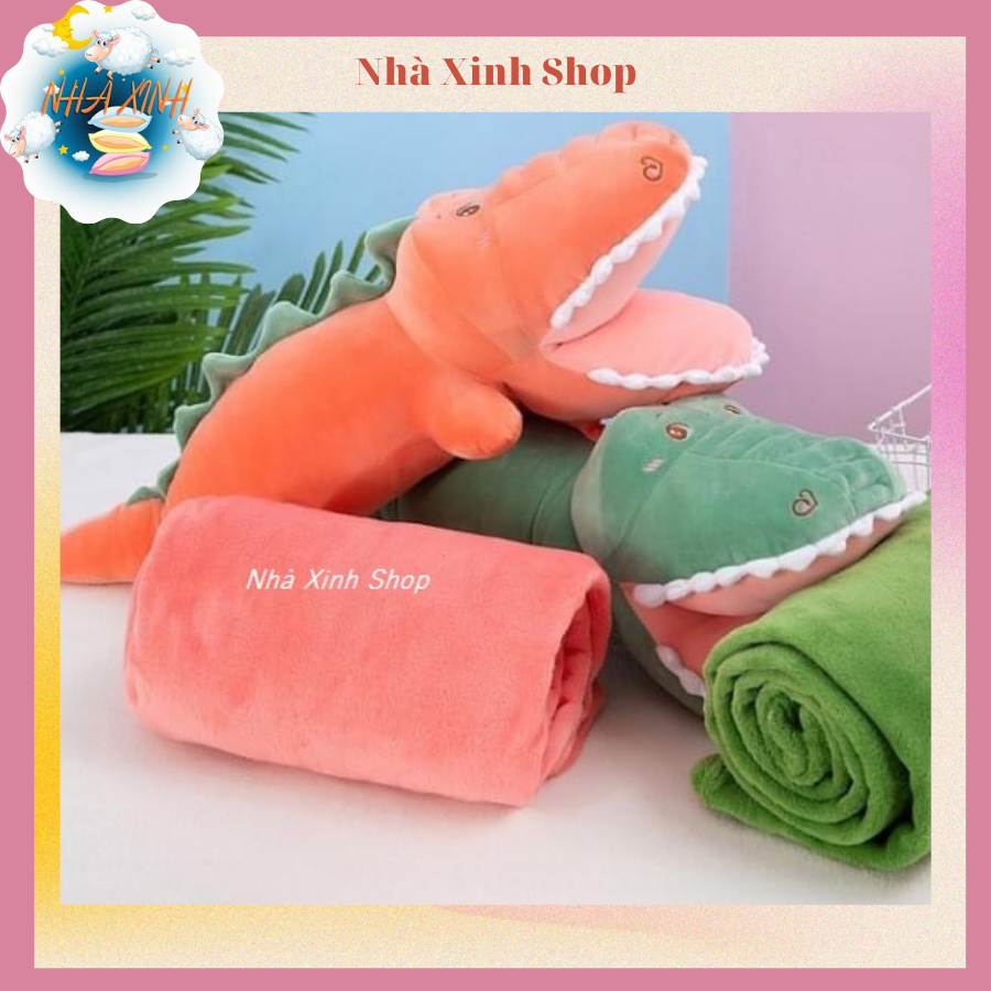 Bộ chăn gối văn phòng cá sấu