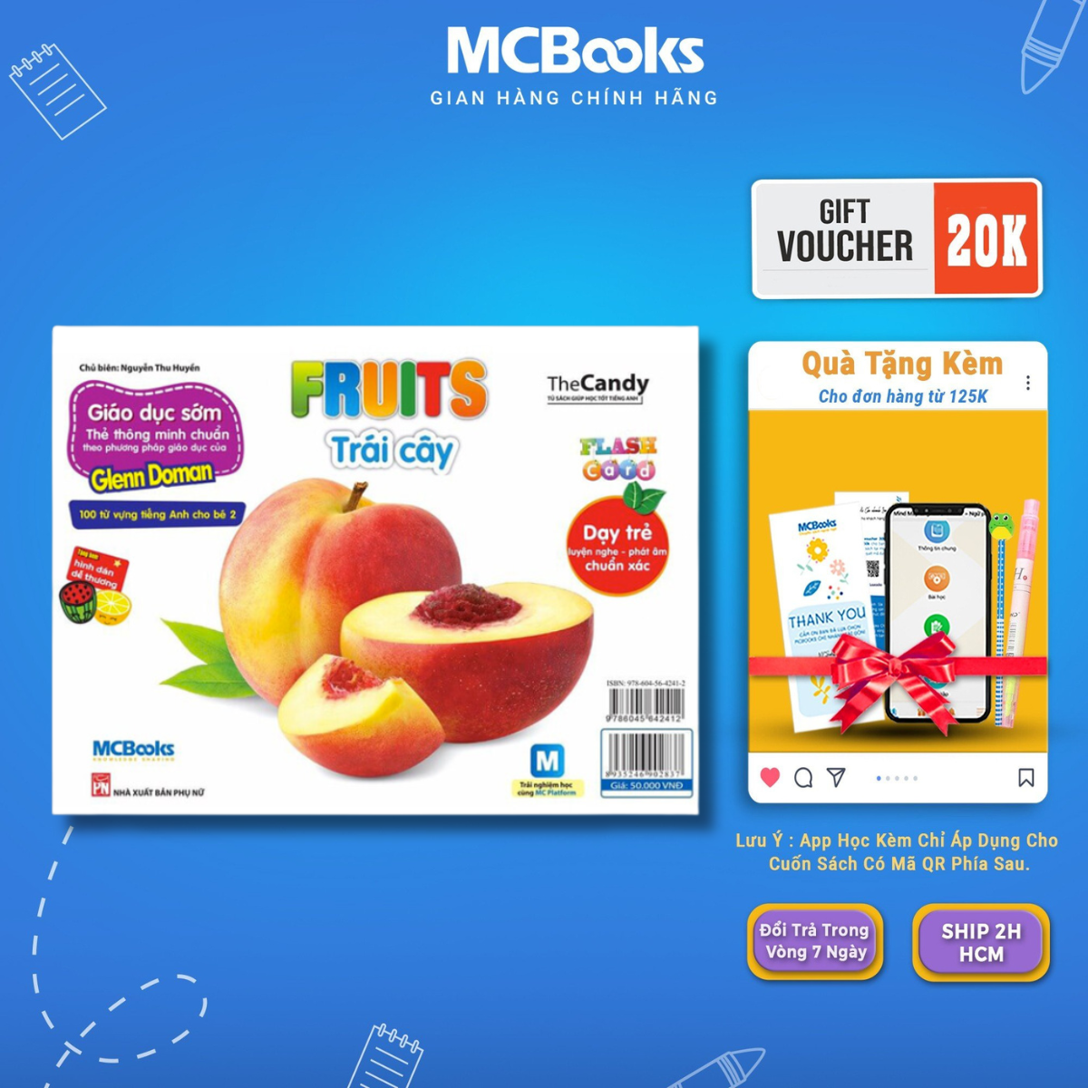 Sách - Flashcard Dạy Trẻ Theo Phương Pháp Glenn Doman – Trái cây - McBooks
