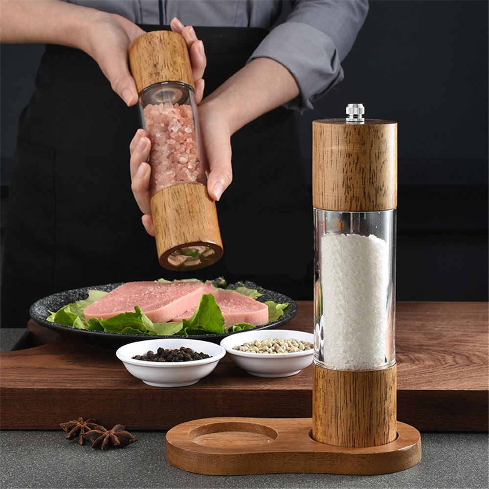 Hướng dẫn sử dụng máy xay muối tiêu cối xay gỗ muller gia vị xay tiện ích