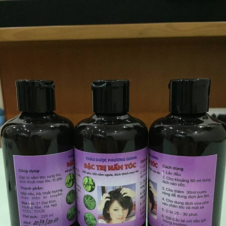 Tinh chất trị nấm đầu, giảm tình trạng gãy rụng tóc do thiếu hụt dưỡng chất, rụng tóc sau sinh, rụng tóc do nấm da đầu