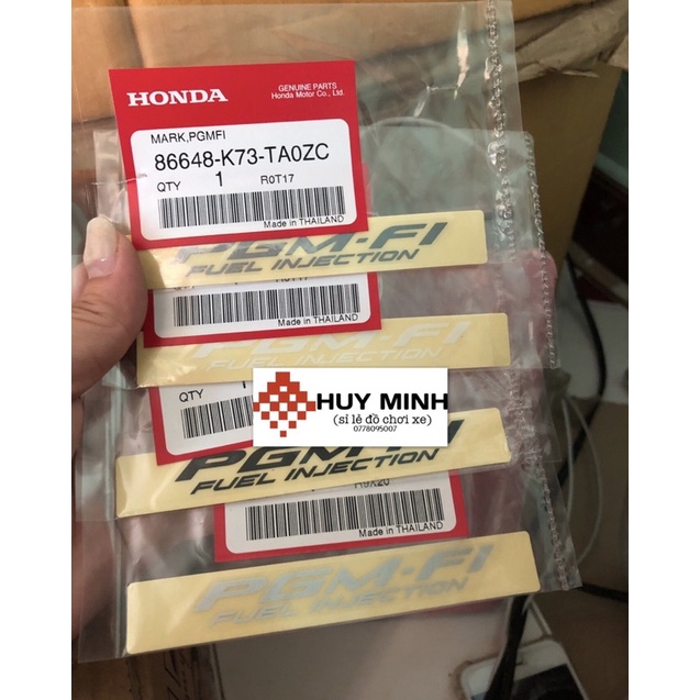 Tem wave125i/wave125i dán cánh bửng dưới-chữ pmfi- hàng thái lan chất lượng