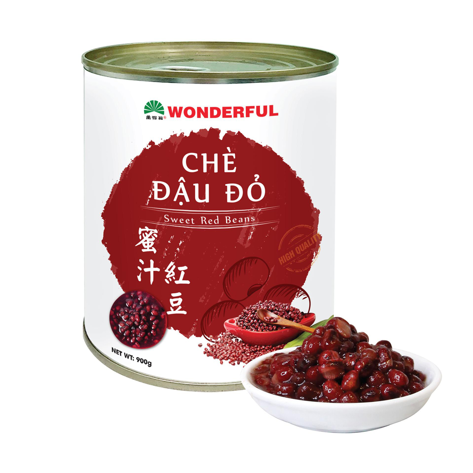 Chè Đậu Đỏ Wonderful Lon 1kg