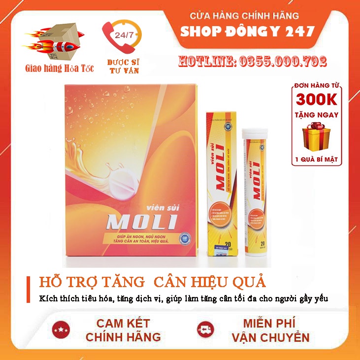 Viên sủi tăng cân Moli