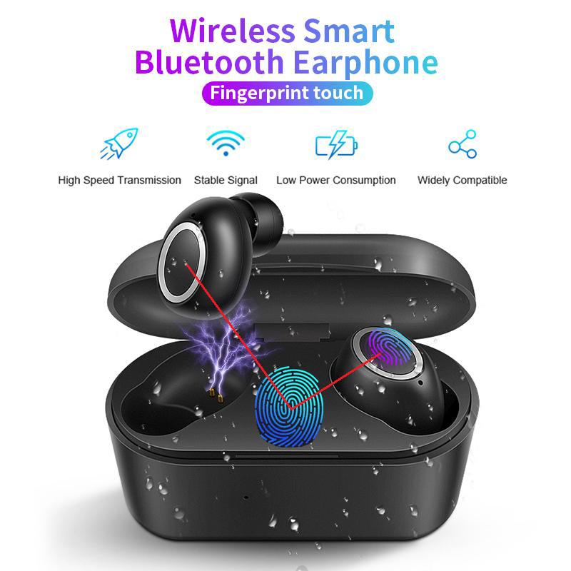 Tai nghe bluetooth 5.0 cao cấp - tai nghe cảm ứng d015