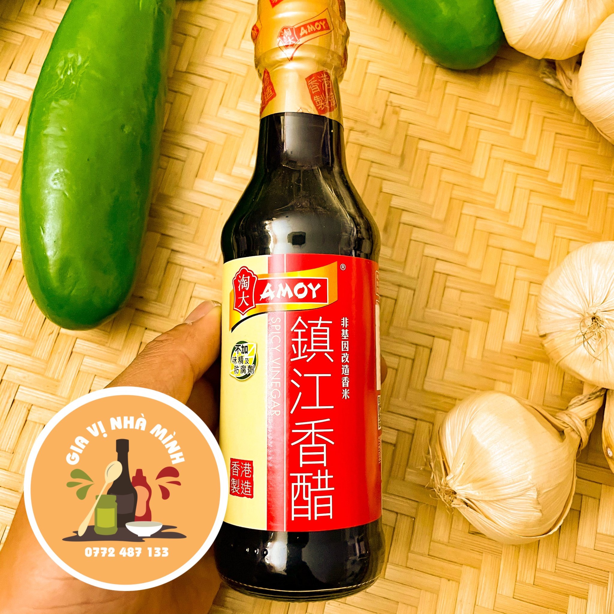 Giấm gạo hương amoy-giấm gạo lão trừu hồng kong - chai 250ml