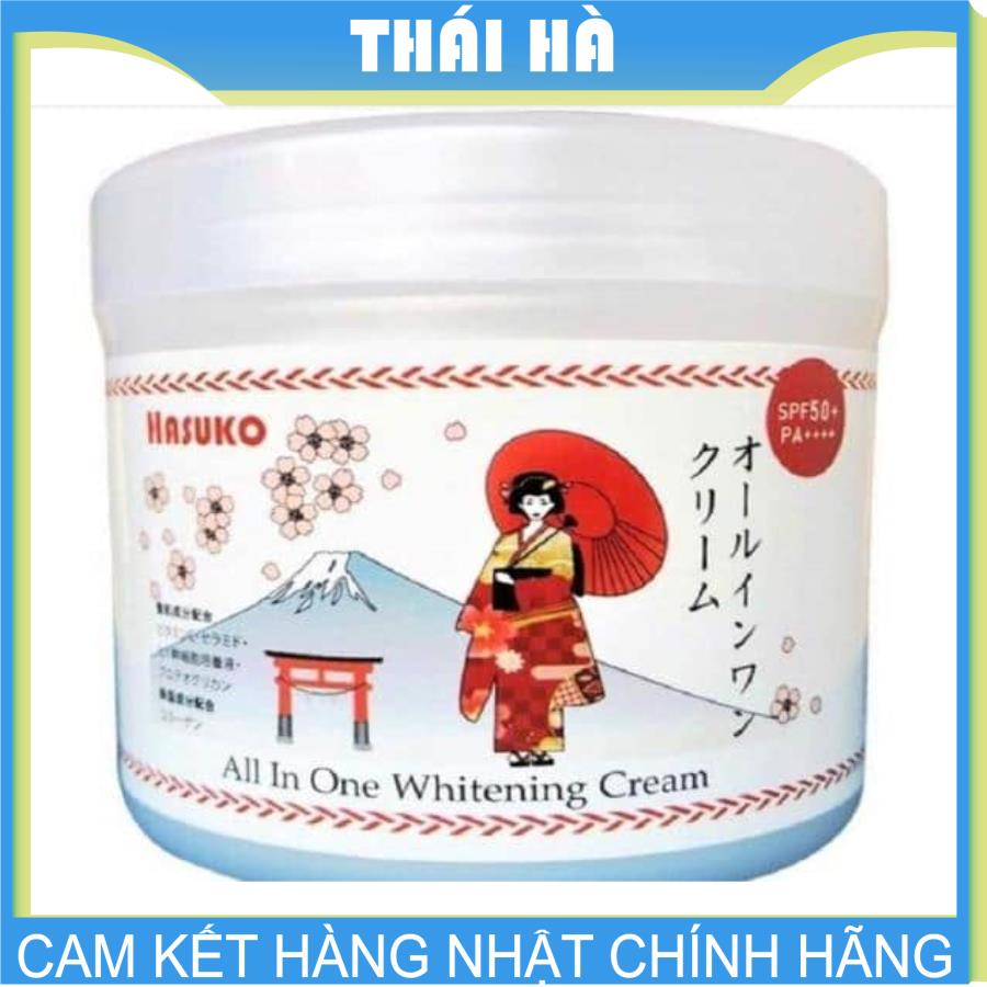 Kem Ủ Trắng Hasuko Body Collagen White SPF 50+ PA++++ 280g Giúp da trắng sáng giảm thâm mụn nám tàn nhang rất hiệu quả