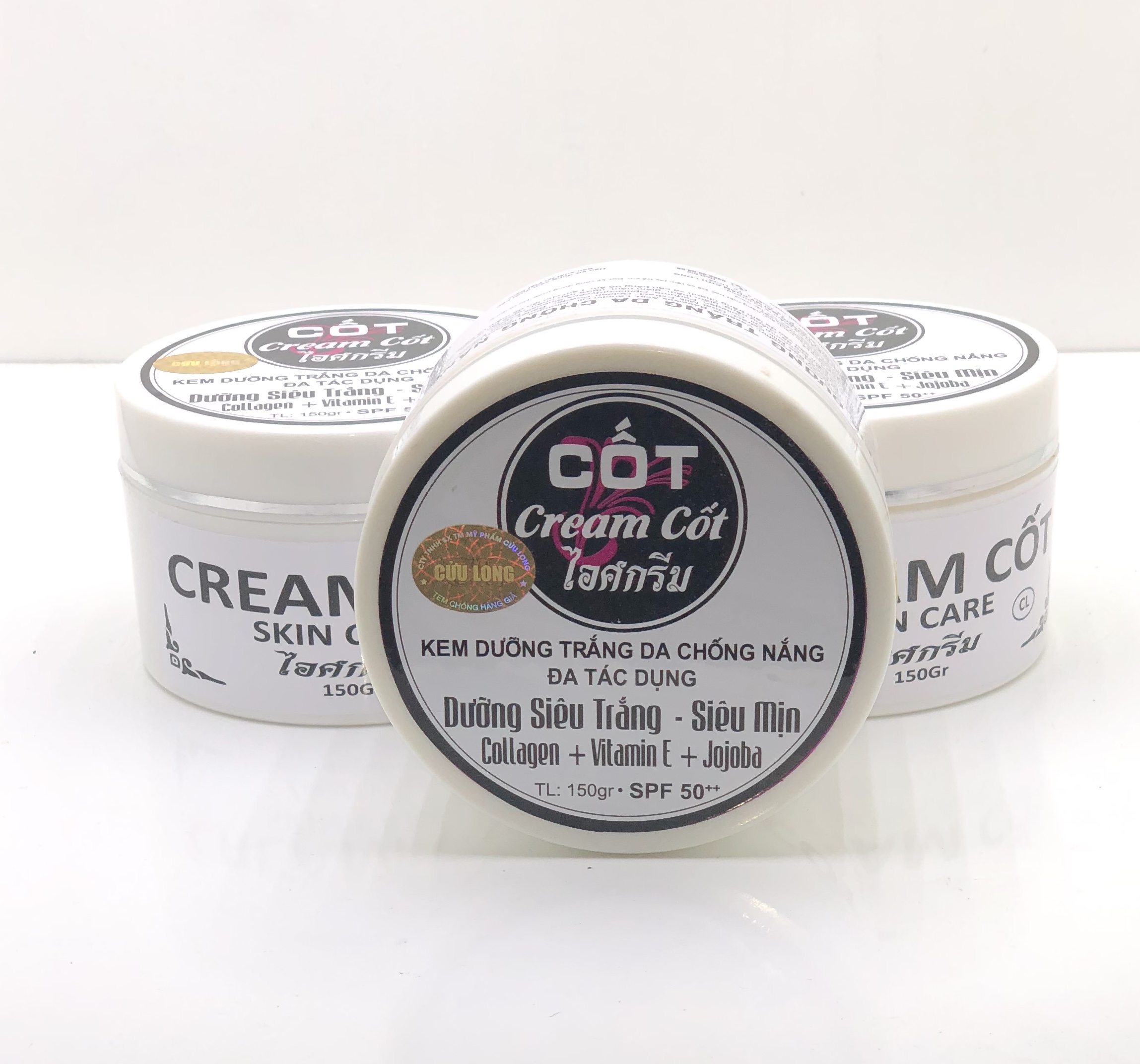 Kem cốt body siêu trắng cửu long 150g