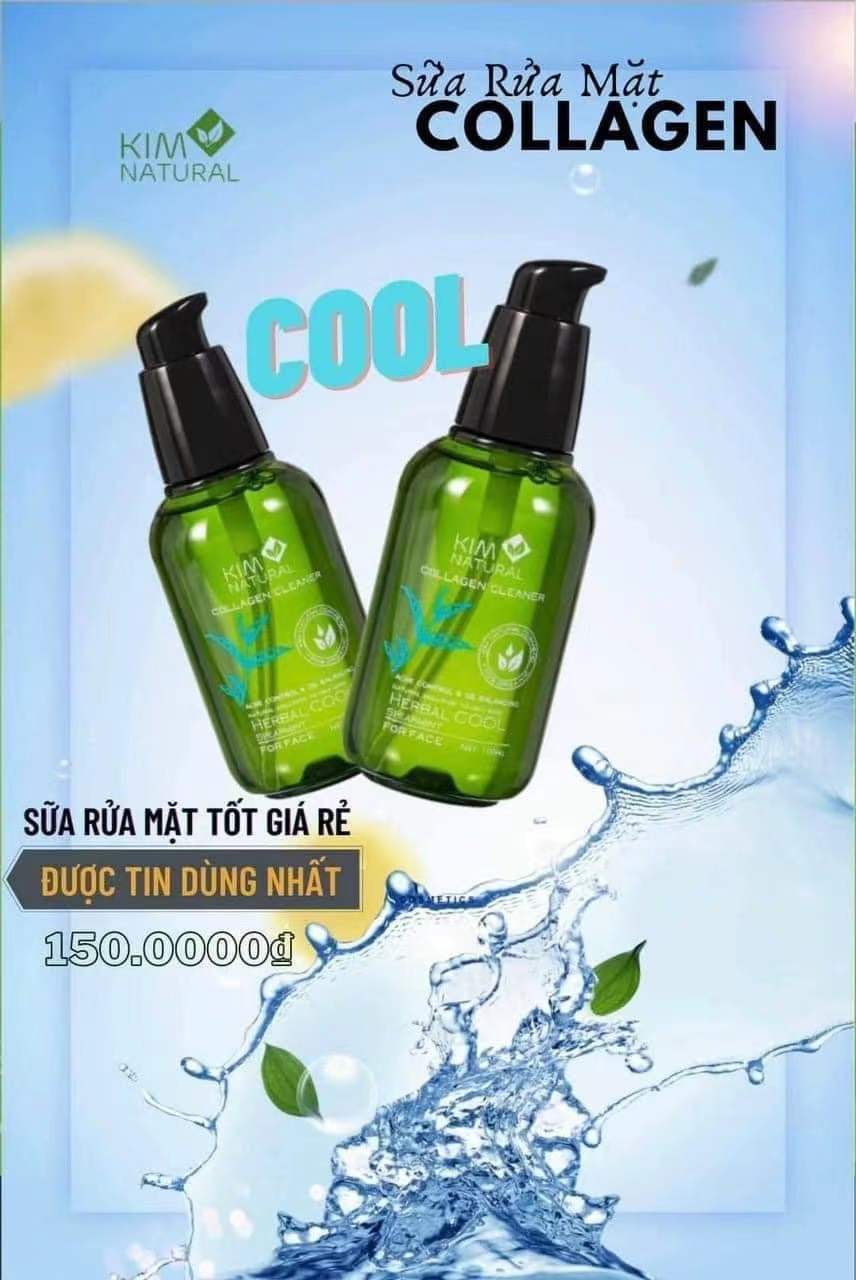 Sửa rửa mặt collagen mật ong kim natural 100ml