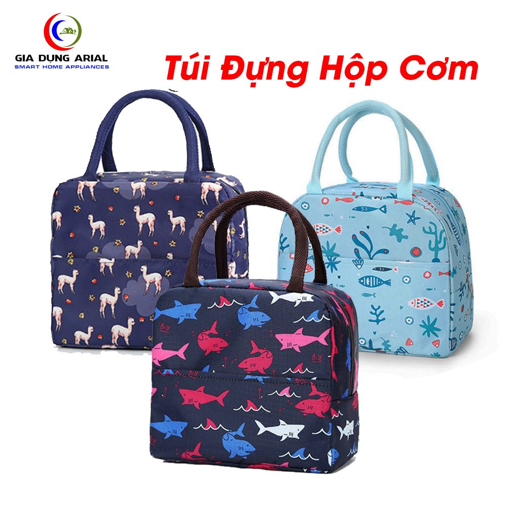 Túi Đựng Hộp Cơm Giữ Nhiệt Cao Cấp Hàn Quốc Chống Thấm Nước Có Lớp Cách Nhiệt, Túi Giữ Nhiệt 2 Lớp Chống Thấm Nước Có Khóa Kéo, Túi Đựng Hộp Cơm Văn Phòng Tiện Lợi Dễ Mang Đi