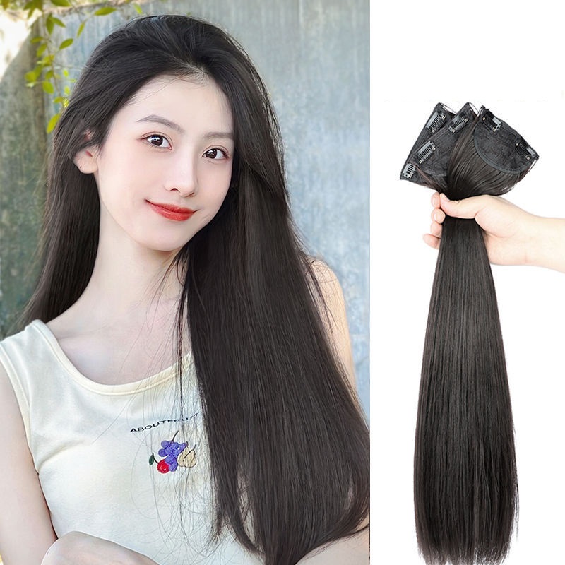 Tóc giả nữ Kẹp phím phồng thẳng Set 3 cái 💖FREESHIP💖 kẹp phím phồng tóc giả, kẹp phồng chân tóc giả nữ, tóc giả độn phồng