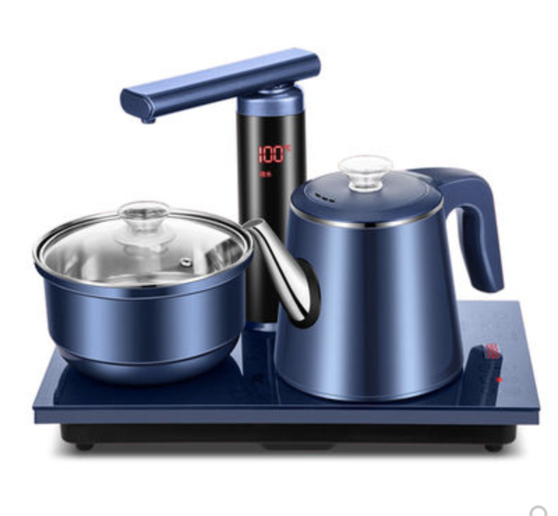 Bộ Bàn Trà Đun Cách Nhiệt Tự Động Đun Nước Rót Nước Vào Ấm Và Nồi Đun Sôi Nhanh/bộ nồi ấm pha trà màn hình led