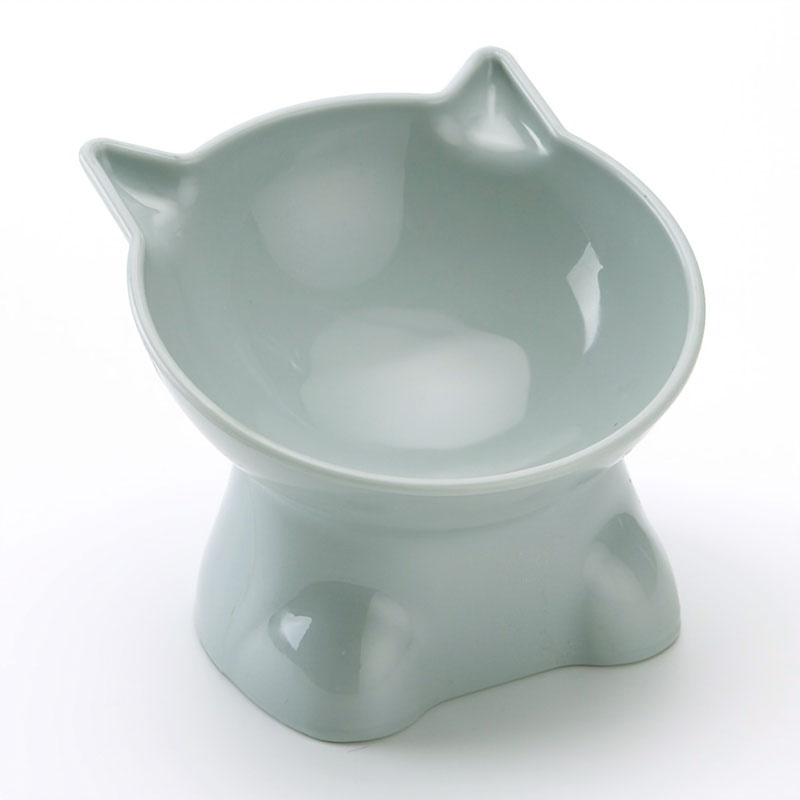 Cat Raise Bowl High Bowl Feeder,Premium Quality Pet Bowl Cat Bowl , Plastic Bowl ,Water Bowl ,Tilted Tall Bowl Nordic Style