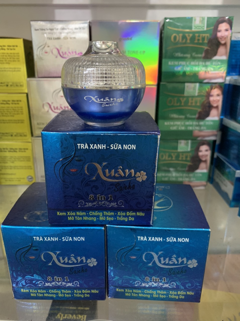 Kem xuân saieho nám , thâm, mờ tàn nhang , mờ sẹo ,dưỡng trắng,8in1