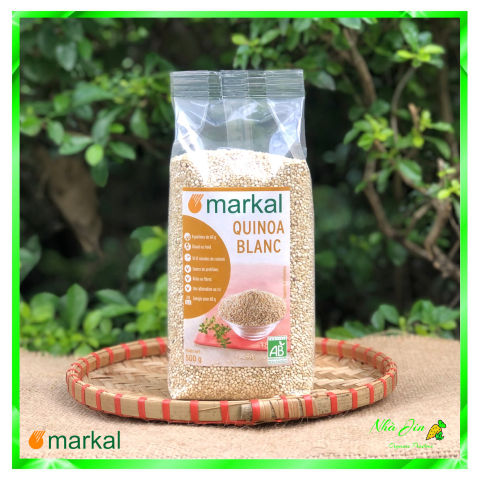 Hạt diêm mạch quinoa trắng hữu cơ Markal 500g