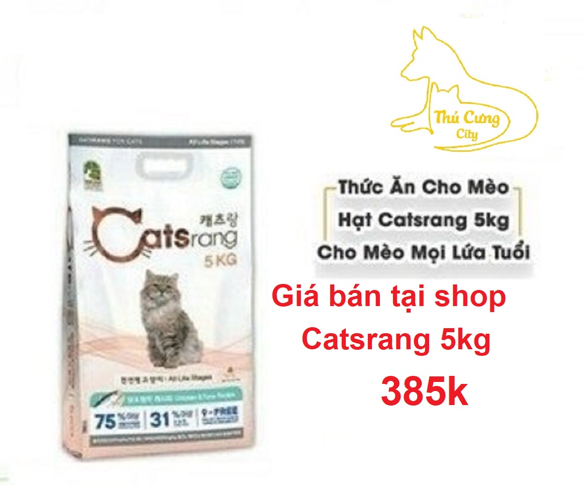 Thức ăn hạt cho mèo catsrang hàn quốc túi chiết 1 kg - duolight cat túi chiết 1kg