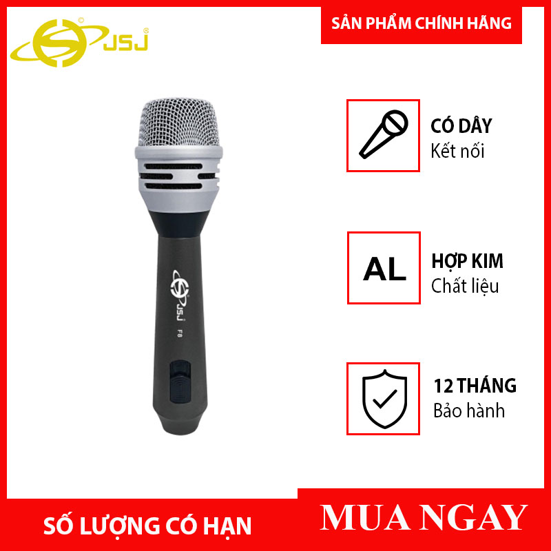 [HCM]Micro Karaoke Có Dây Loại Cao Cấp JSJ - F8