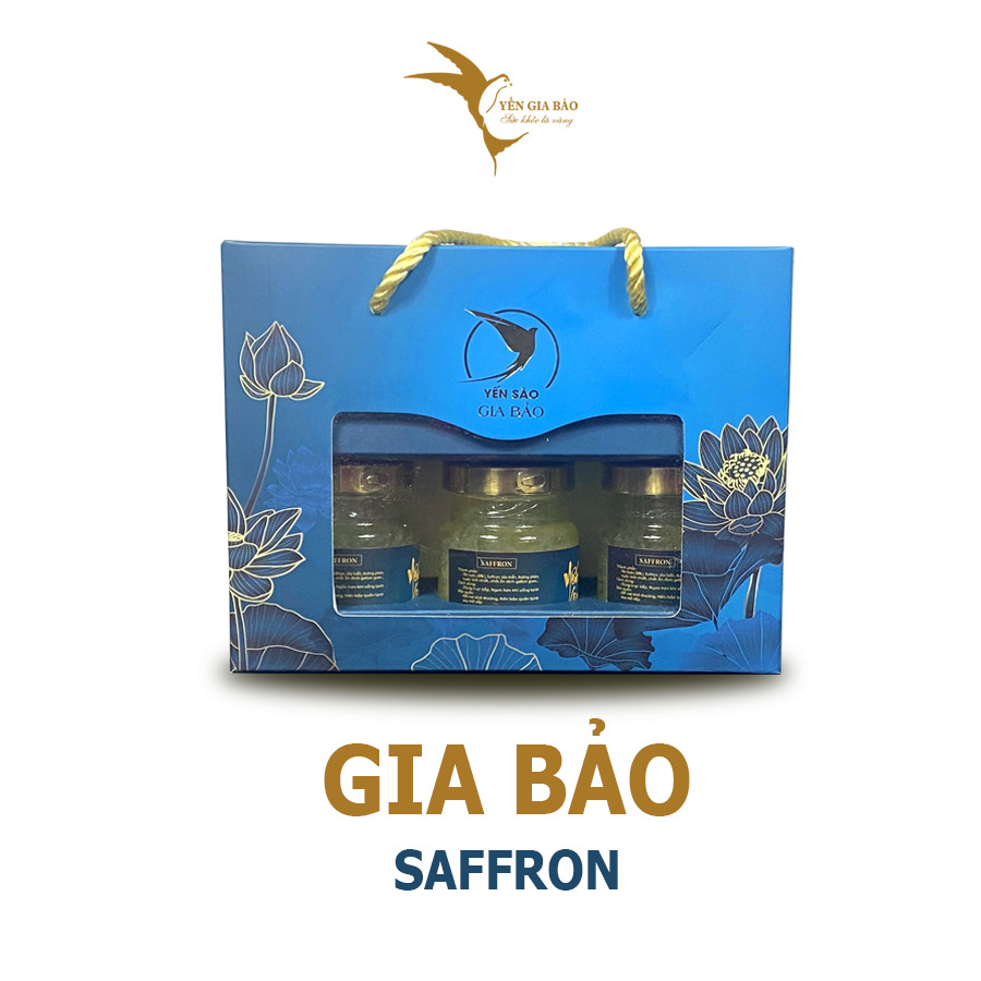 Yến Gia Bảo - Nước yến chưng saffron và 30gr yến tươi cao cấp