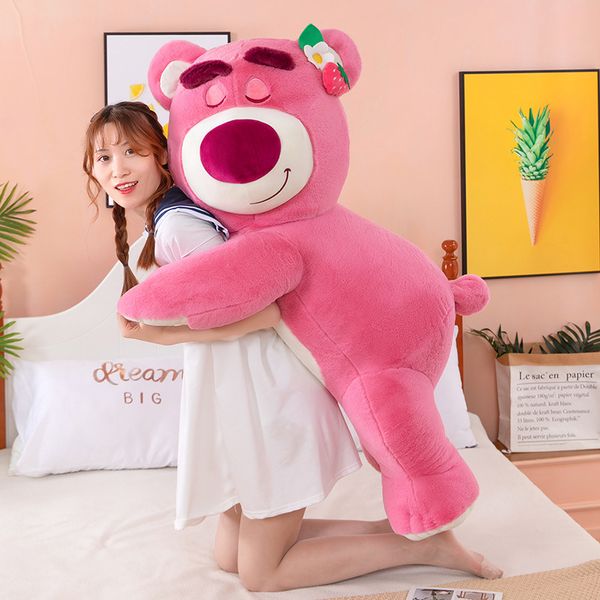 Gấu dâu lotso thú bông lotso dâu tây cao cấp vải lông mịn giá rẻ