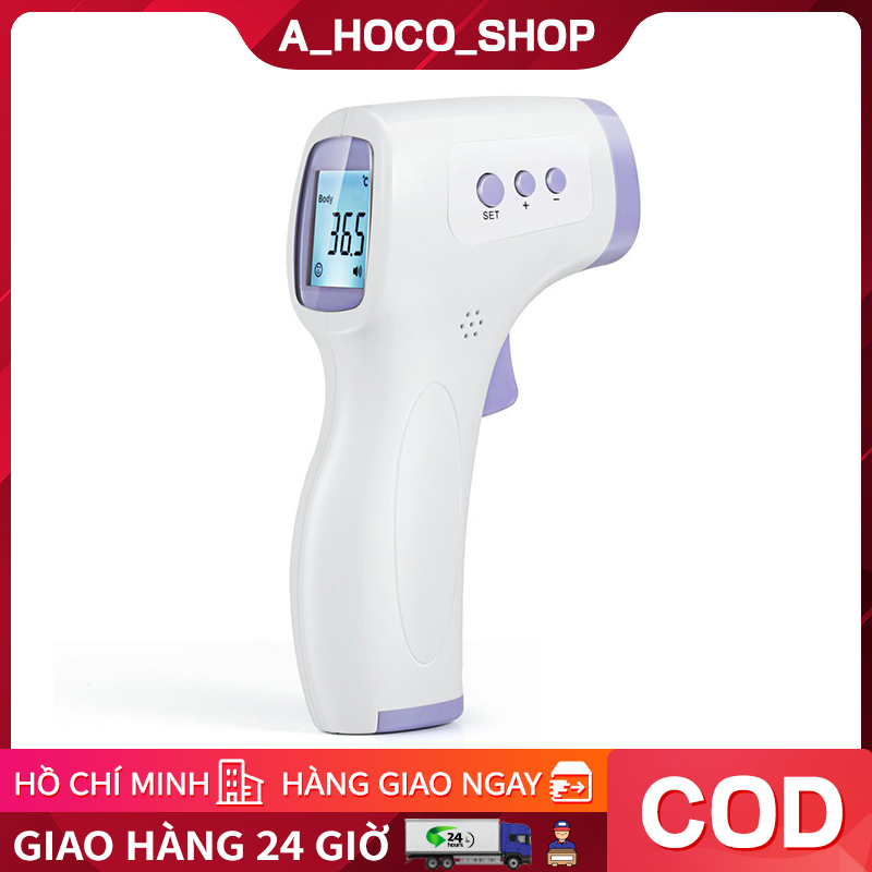 Nhiệt kế điện tử đo thân nhiệt bằng hồng ngoại nhanh tiện lợi tặng kèm pin