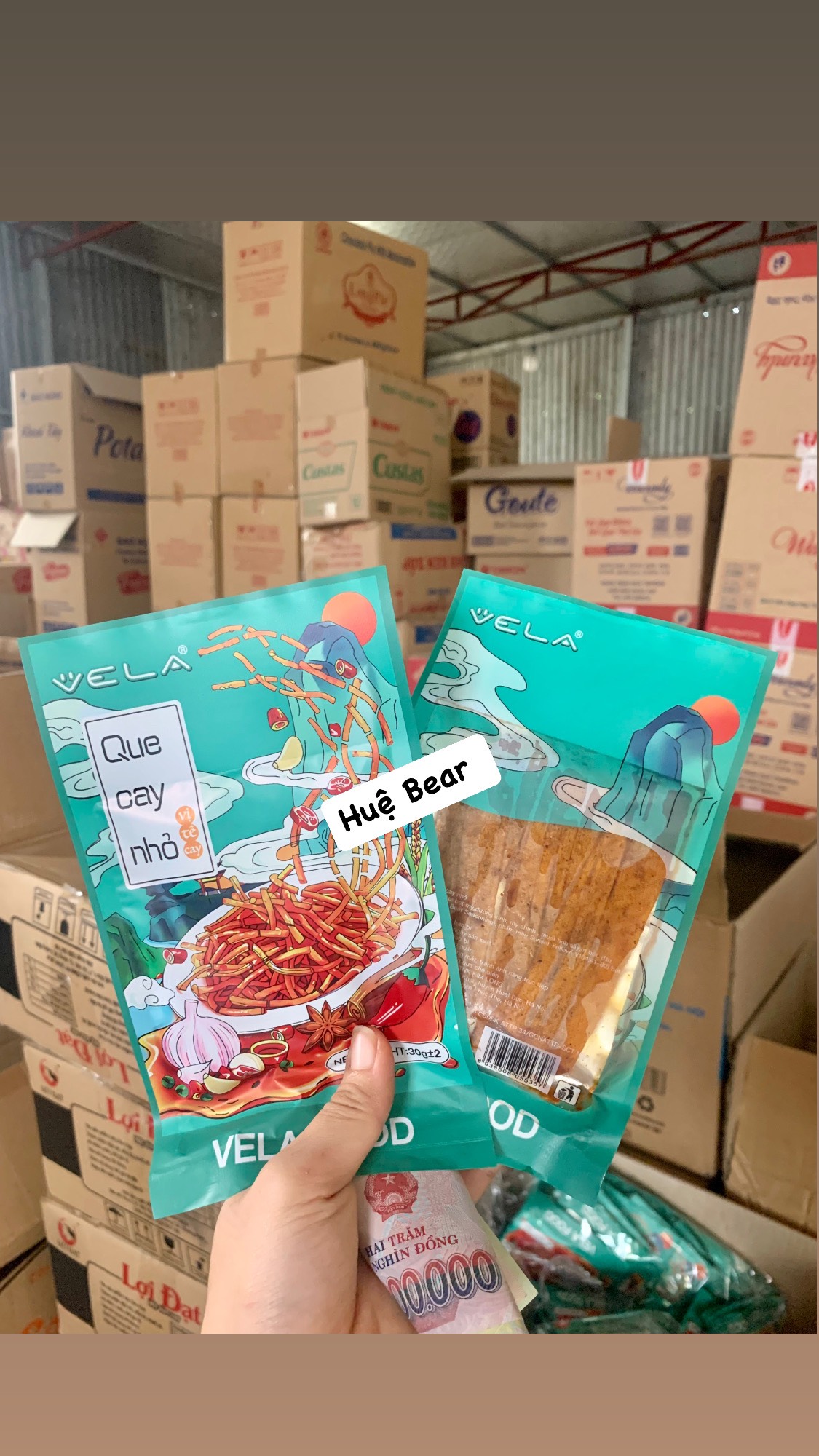 Bịch 30goi snack que cay nhỏ
