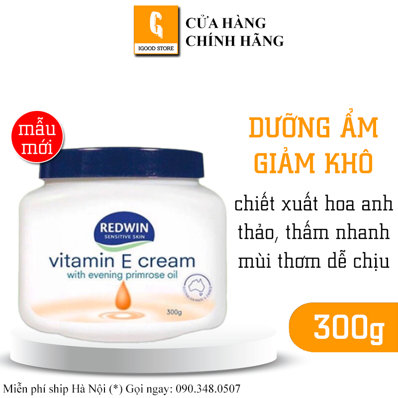 Kem dưỡng ẩm Redwin Vitamin E Cream Úc 300gr