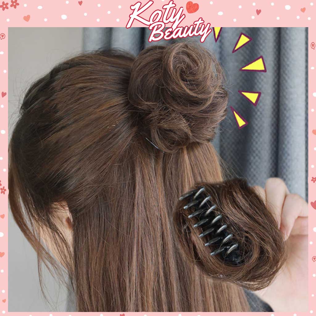 Tóc giả búi gấp mini ❤️koty beauty❤️ búi tóc giả gập nhỏ cho nữ tg304