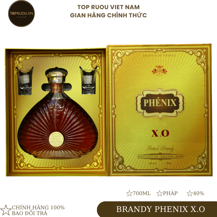 Rượu brandy xo phenix 700ml