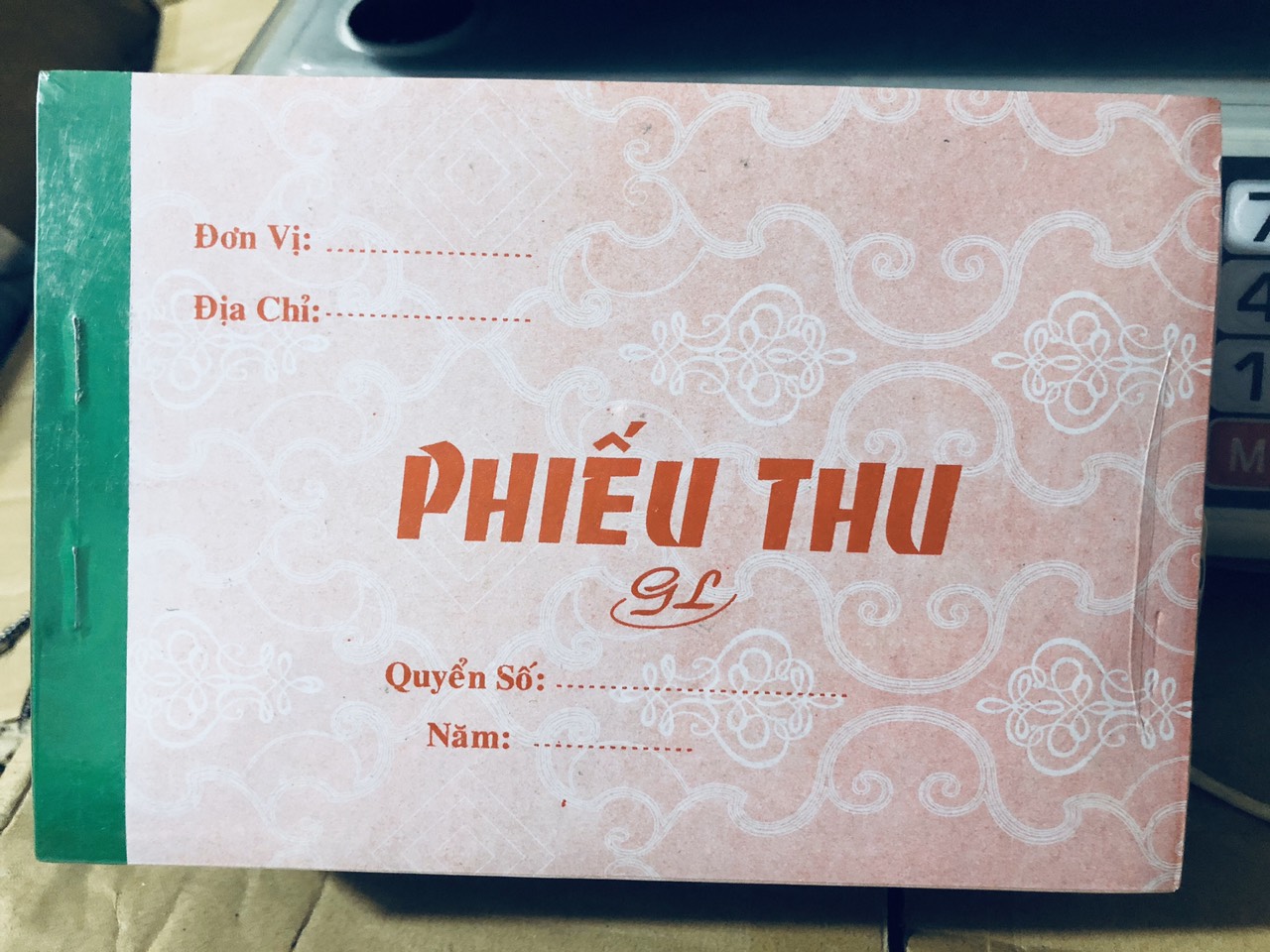 [HCM]1 quyển phiếu thu 2 liên 50 bộ 100 tờ