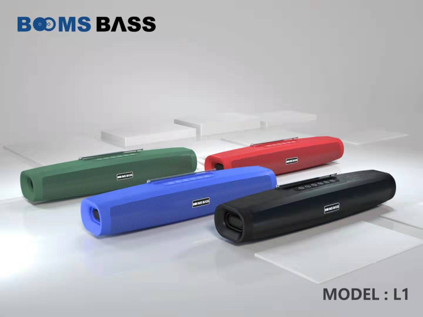 Loa bluetooth - Loa BOOMS BASS L1 siêu trầm mạnh mẽ - Loa Bluetooth L1 hỗ trợ thẻ nhớ,FM,audio 3.5mm
