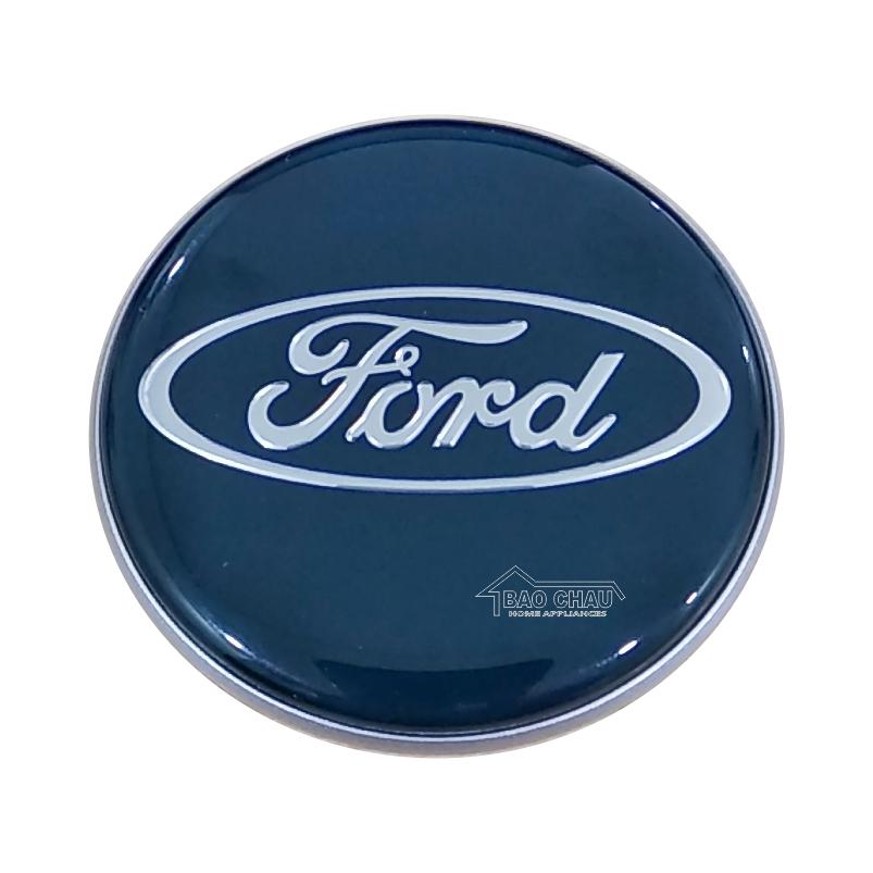 Logo chụp mâm bánh xe ô tô (1 cái logo) 68mm cho xe Ford Transit (dùng cho mâm đúc)