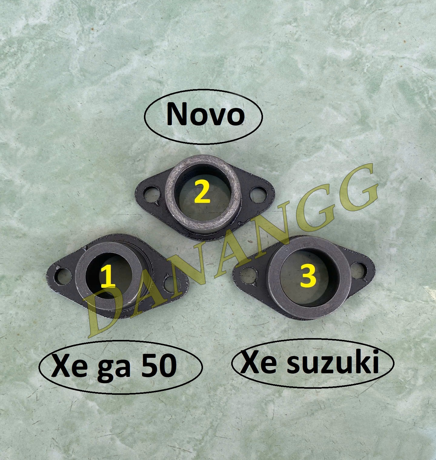  Cổ nối chế bình xăng con Novo - Suzuki - ga 50  độ lắp bình dream 