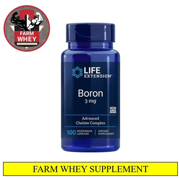 Viên bổ sung boron tăng hệ miễn dịch sinh lý cho nam life extension bron 3mg 100 viên chính hãng