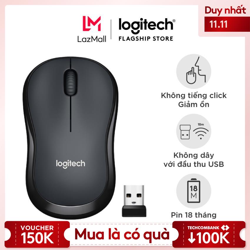 Chuột không dây Logitech M220 silent kèm pin