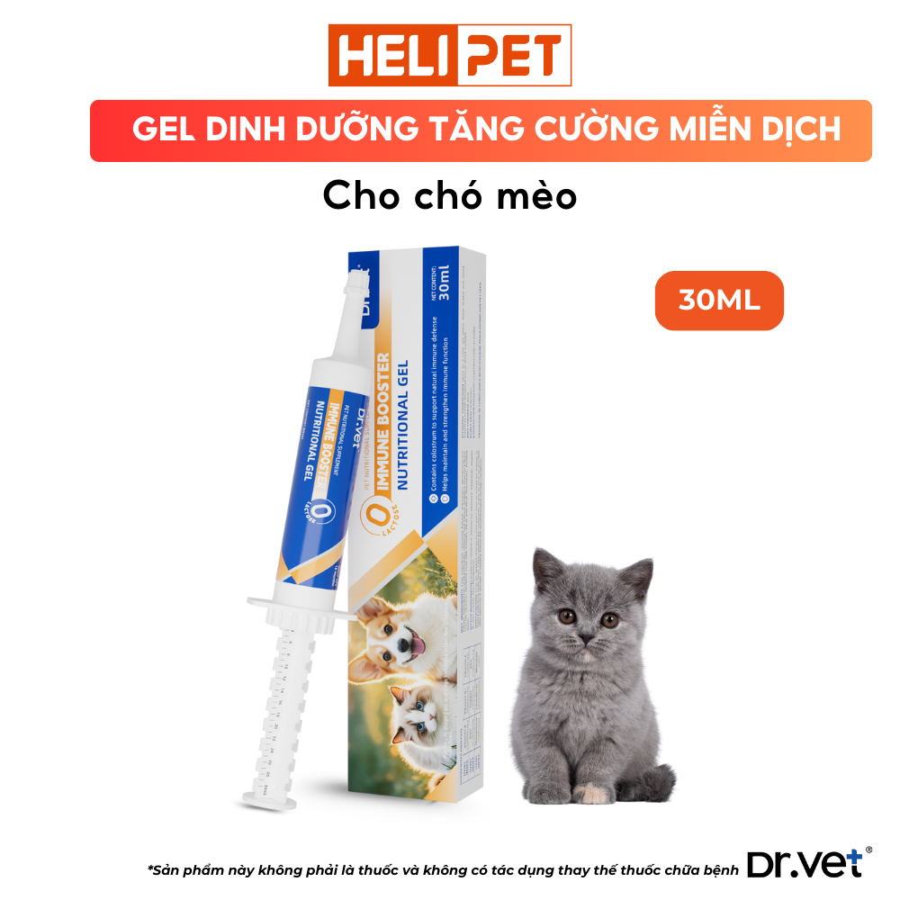 Gel Bổ Sung Dinh Dưỡng Tăng Cường Miễn Dịch Cho Thú Cưng DrVet - Immune Booster Gel