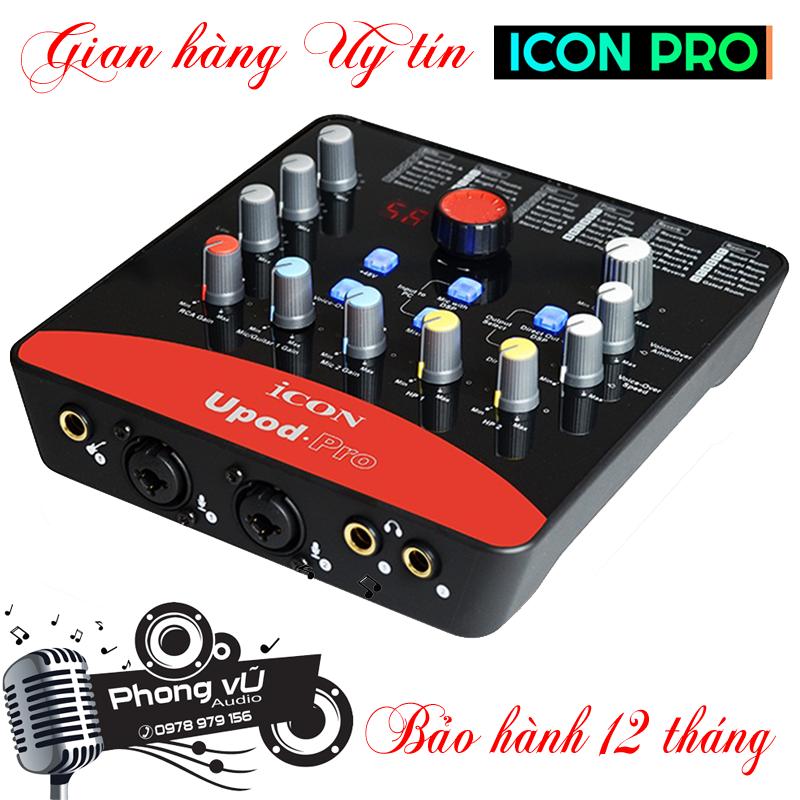 Sound card ICON Upod Pro hát karaoke livestream online, thu âm chuyên nghiệp.