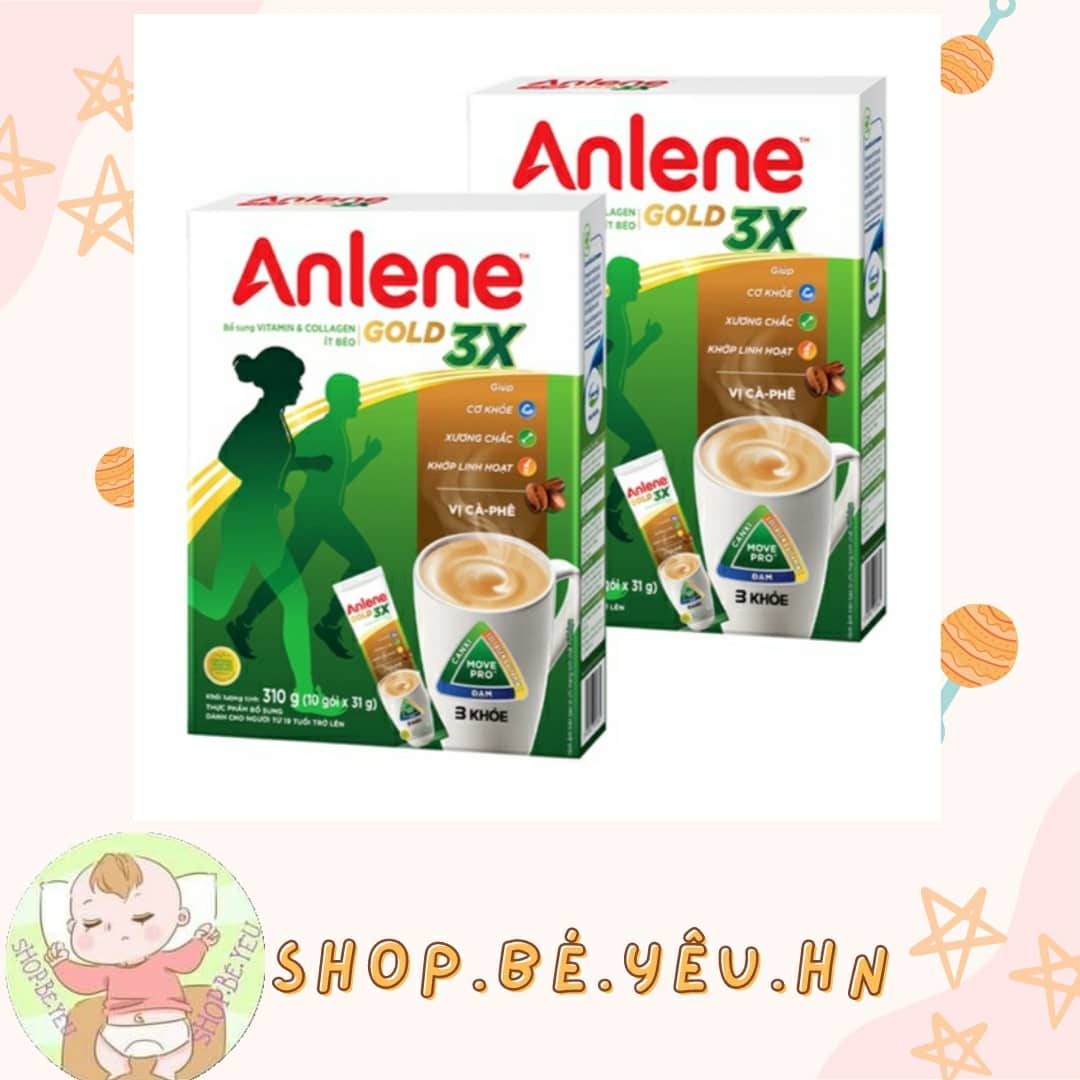 Combo 2 hộp sữa bột anlene cà phê hộp 310g