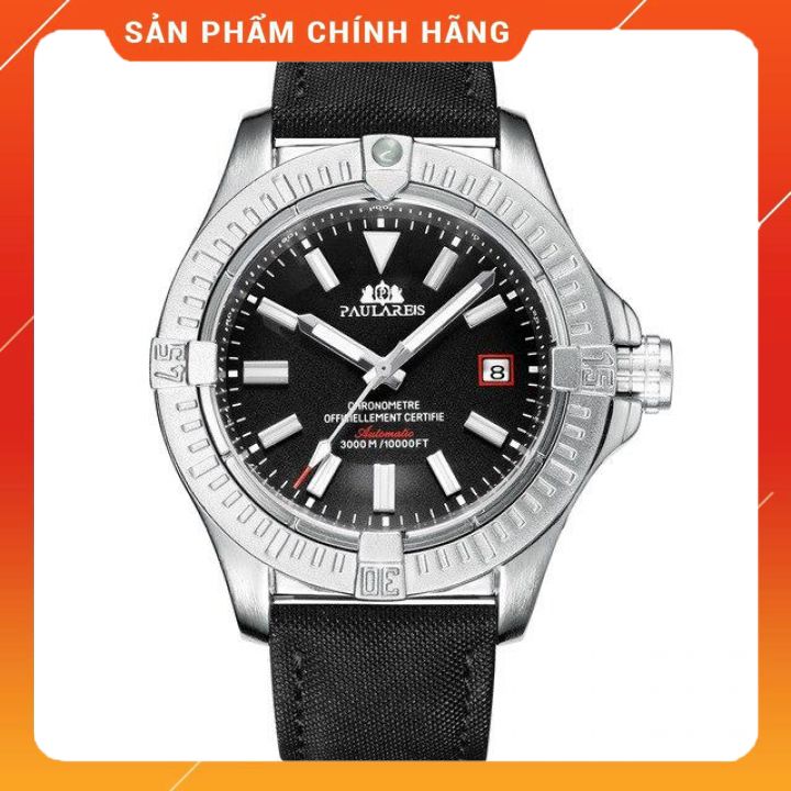 Đồng hồ cơ automatic paulareis aviator pl08