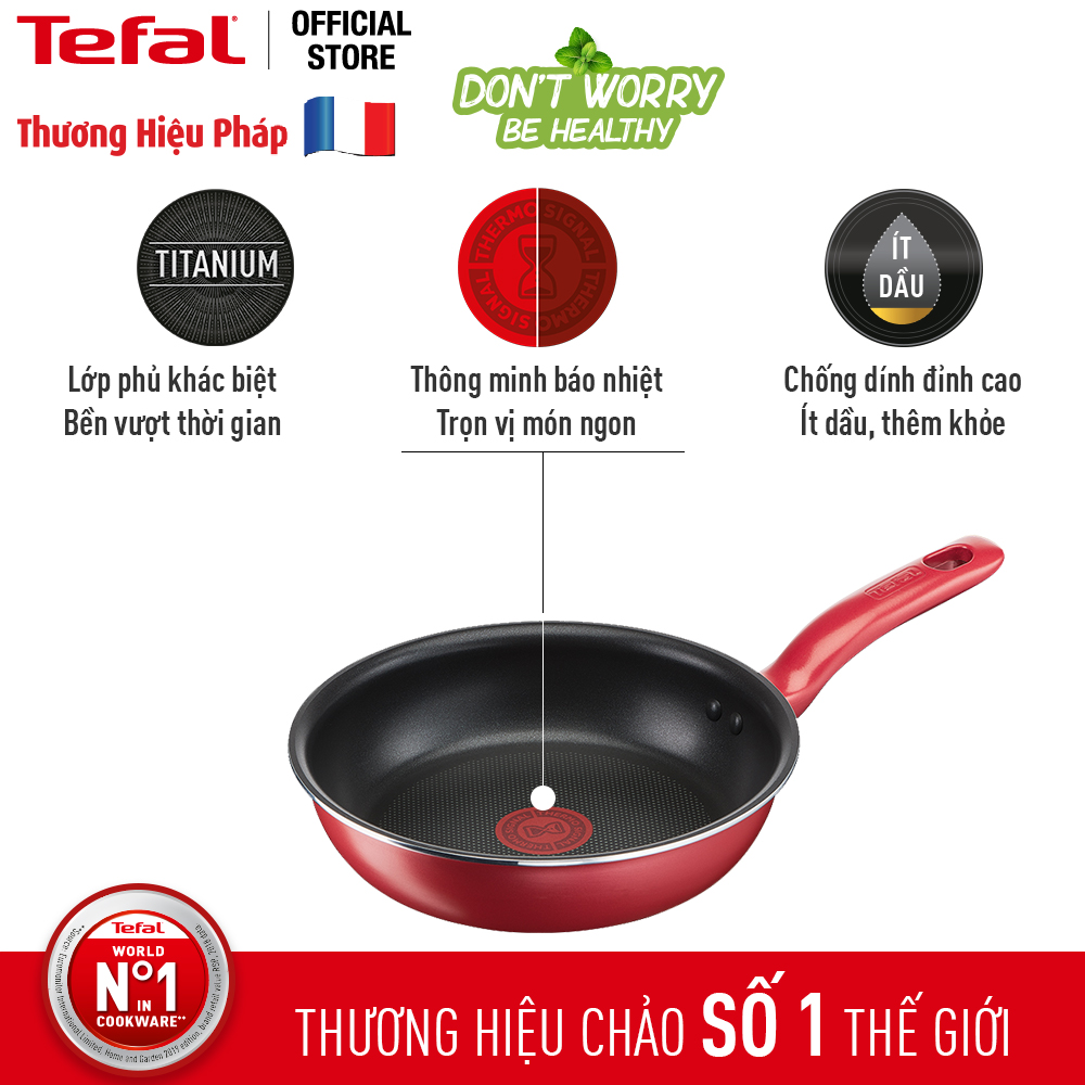 Bộ 3 nồi chảo chống dính đáy từ Tefal So Chef dùng cho mọi loại bếp (Nồi 22cm, chảo 21cm & 24cm) Gian hàng chính hãng bảo hành 2 năm-BO3SOC1