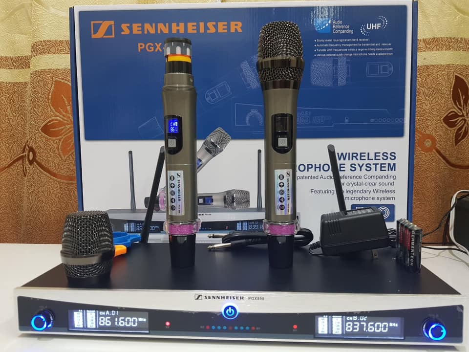 [XẢ HÀNG CÔNG TY] Bộ Micro Cao Cấp, Bộ Micro Chuyên Nghiệp, Micro Không Dây Sennheiser PGX-898, Chất Âm Cực Hay, Tiếng Sáng, Chống Hú Tuyệt Vời, Chuyên Sự Kiện, Sân Khấu, Karaoke Gia Đình, Hát Cực Đã, BH 12 TH