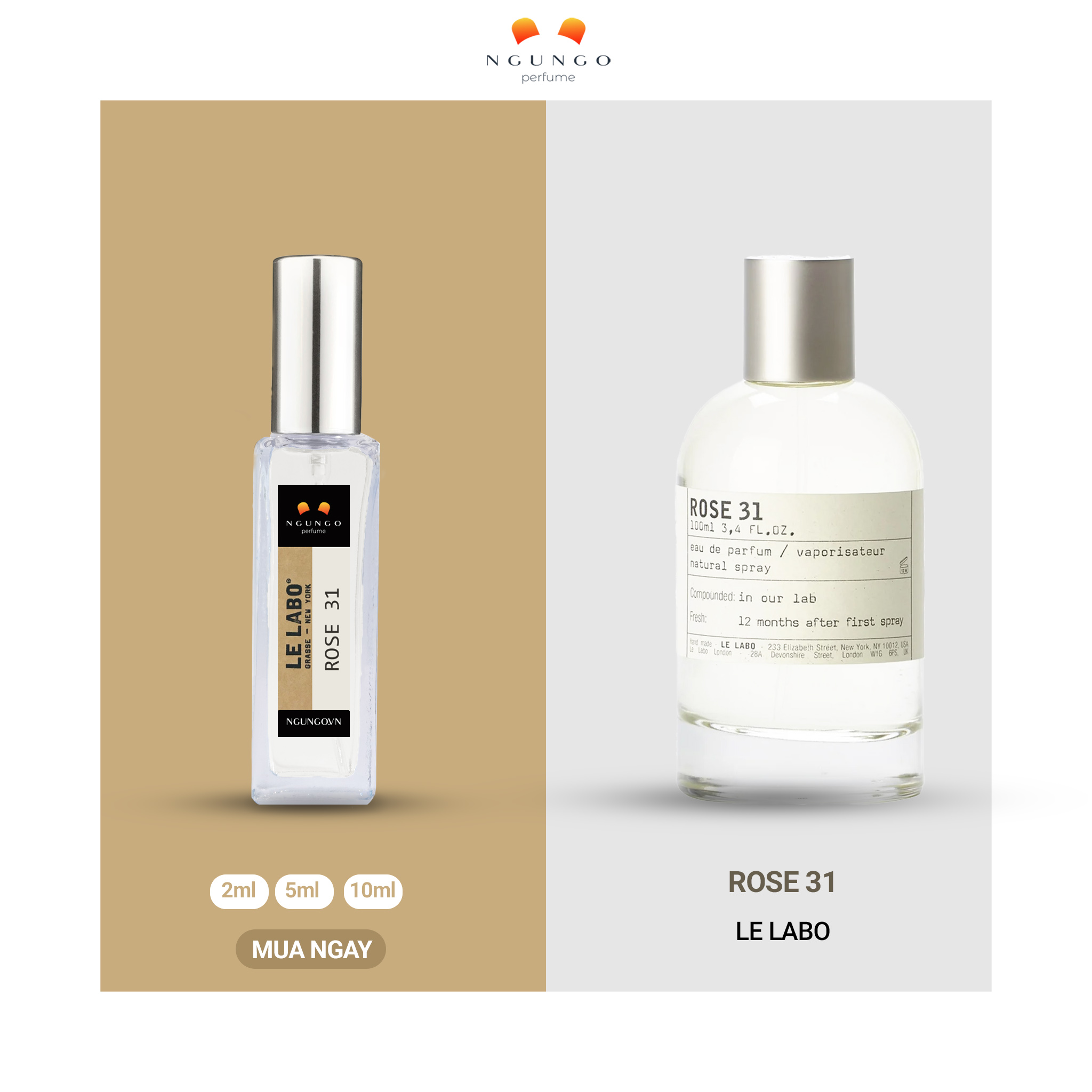 Nước hoa Le Labo Rose 31 dạng xịt nhỏ gọn