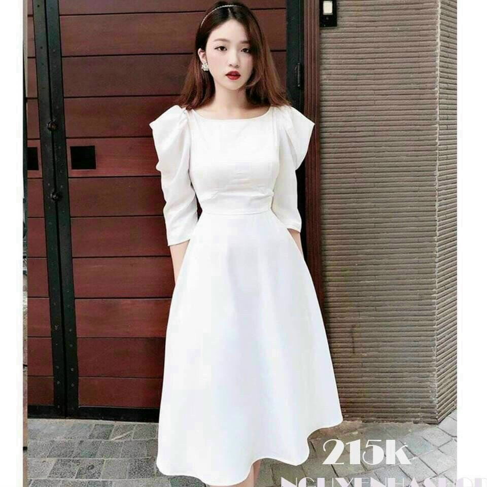 [HCM]ĐẦM DẠ HỘI TAY NHÚN PHỒNG SIÊU DỄ THƯƠNG . PHONG CÁCH TRẺ TRUNG SANG TRỌNG QCS