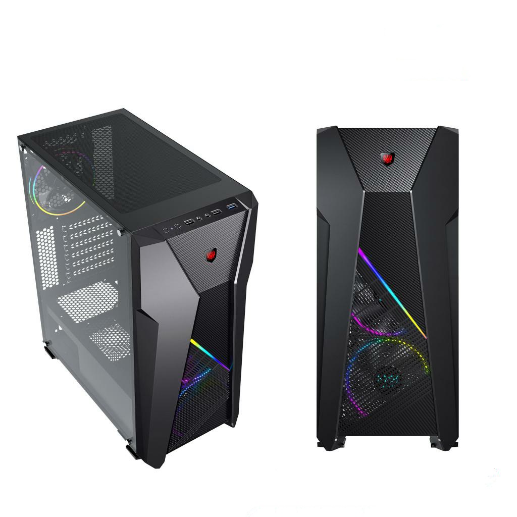 Vỏ case máy tính vsp b17 kính cường lực gaming hông trong suốt có thế gắn led mẫu cực đẹp thùng máy tính siêu bền mẫu đẹp bán chạy