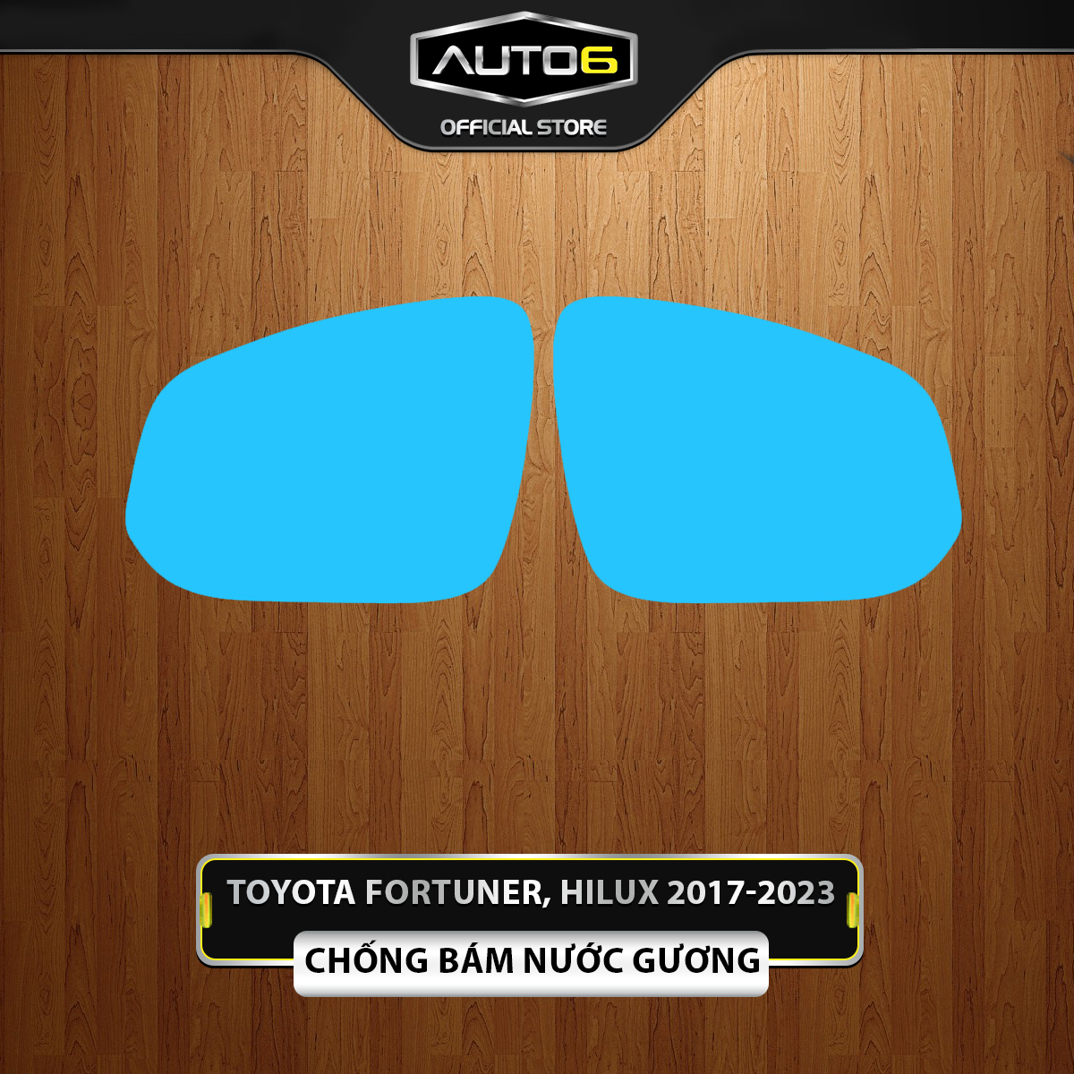 TOYOTA FORTUNER, HILUX 2017-2023 - Tấm dán chống bám nước gương ô tô