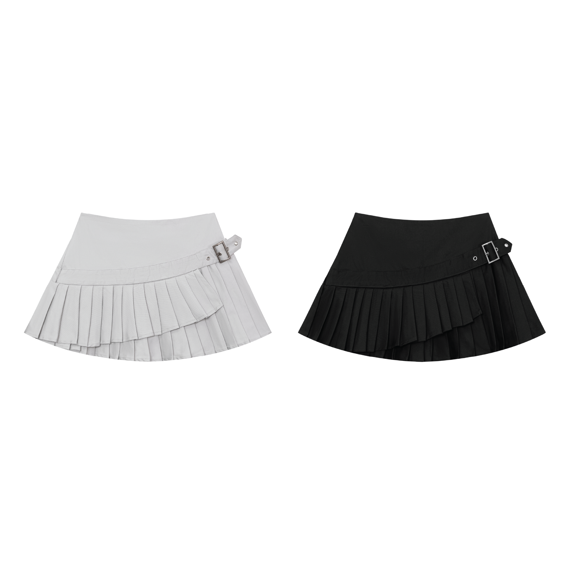 Chân váy xếp ly tầng kaki pradies - ruffled mini skirt