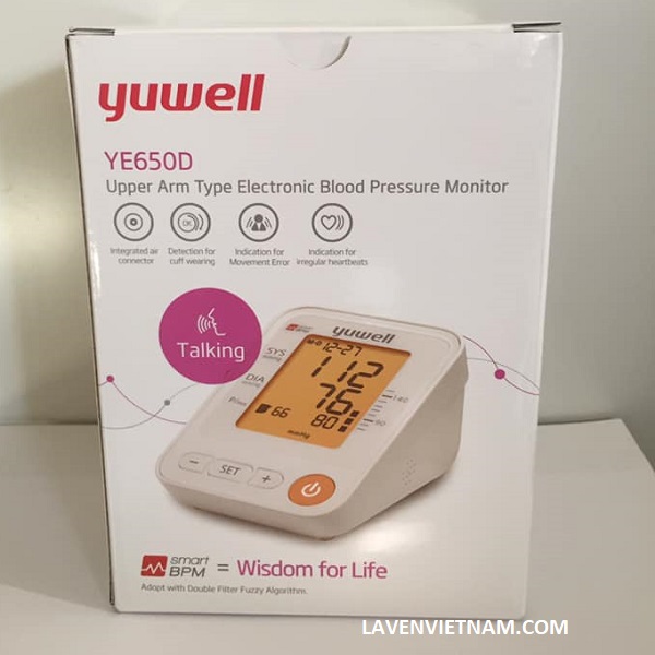 Máy đo huyết áp có giọng nói tiếng Việt Yuwell 650D