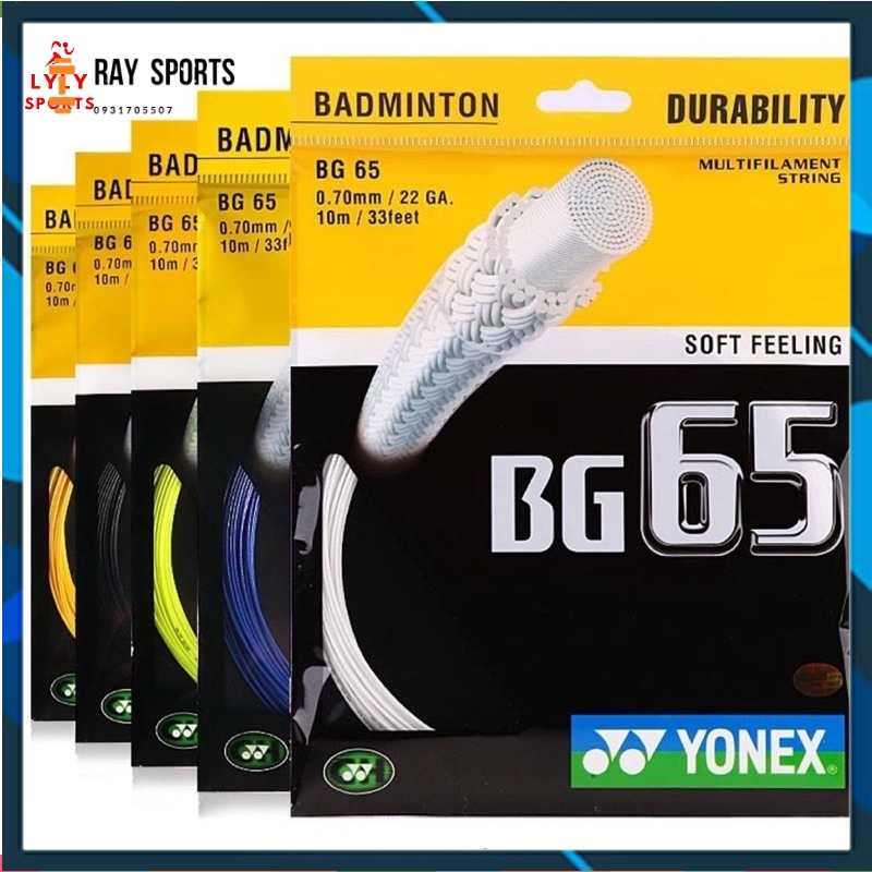 Dây cước đan vợt cầu lông y0nex bg65, dây cước đan vợt cầu lông cao cấp - raysports