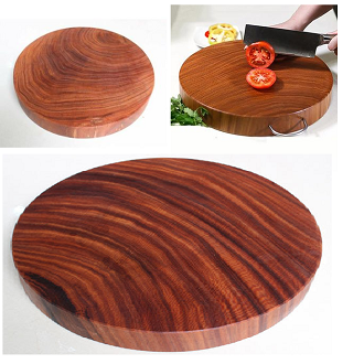 Thớt nghiến tây bắc 100% đường kính 26cm dày 2,5cm