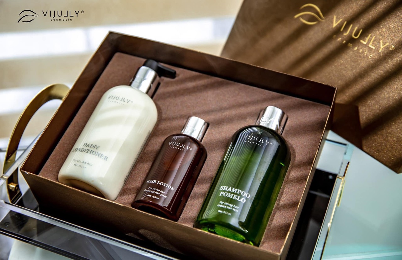 [MẪU MỚI CHẤT LƯỢNG HƠN] COMBO 3 Chai: Dầu Gội Bưởi-Dầu Xả và Tinh Dầu Bưởi ViJully ngăn rụng tóc, Kích Mọc Tóc Con Giúp Tóc Nhanh Dài