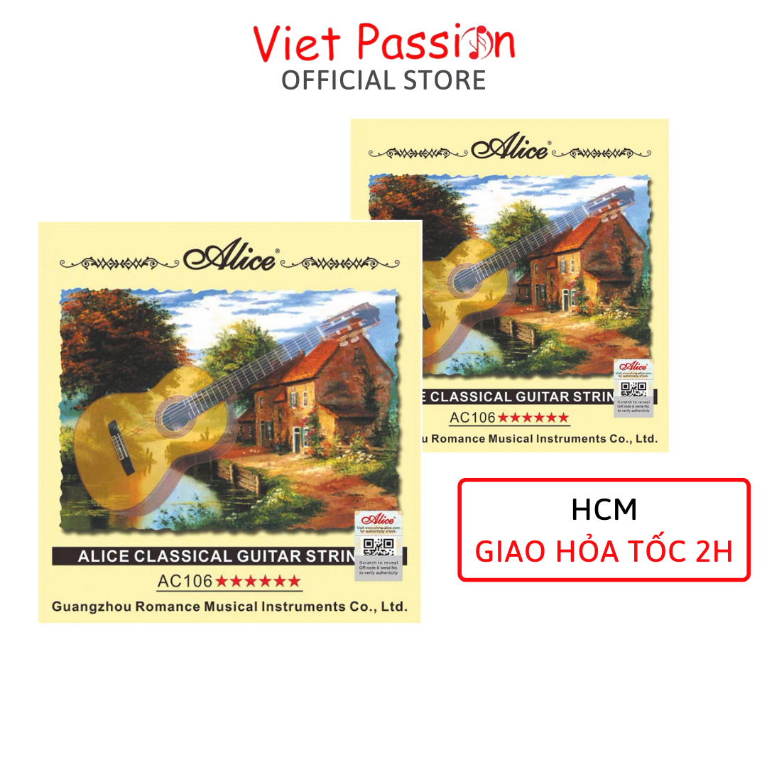 Dây đàn guitar classic Alice AC139, A106, AC130 chính hãng dây nylon cho đàn cổ điển Vietpassion HCM