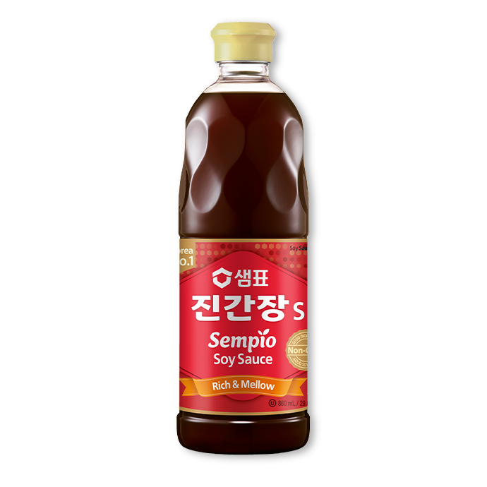 Nước tương Cao cấp Sempio Jin S Hàn Quốc chai 500ml - Gia vị chấm hoặc làm món Cua ngâm tương đúng điệu!